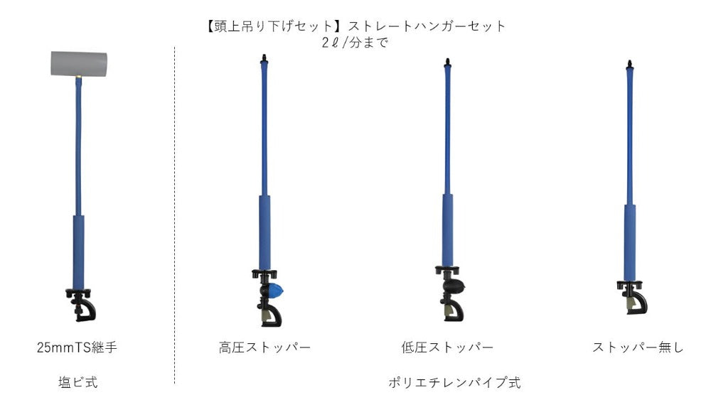 【頭上吊り下げセット】ストレートハンガーセット